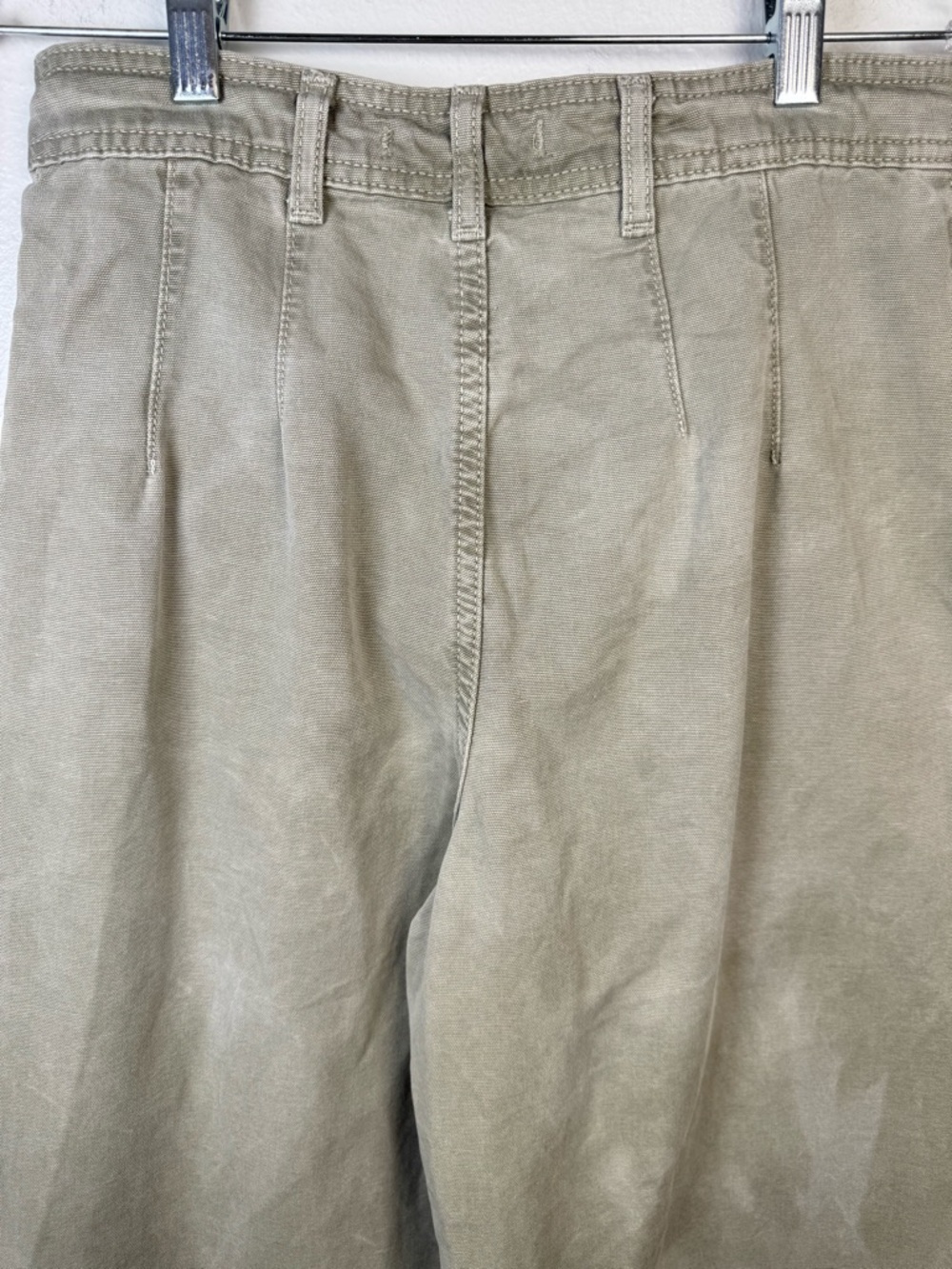 Free People We The Free Patti Wide Leg Crop Pants Green High Rise 28 - Picture 6 of 13